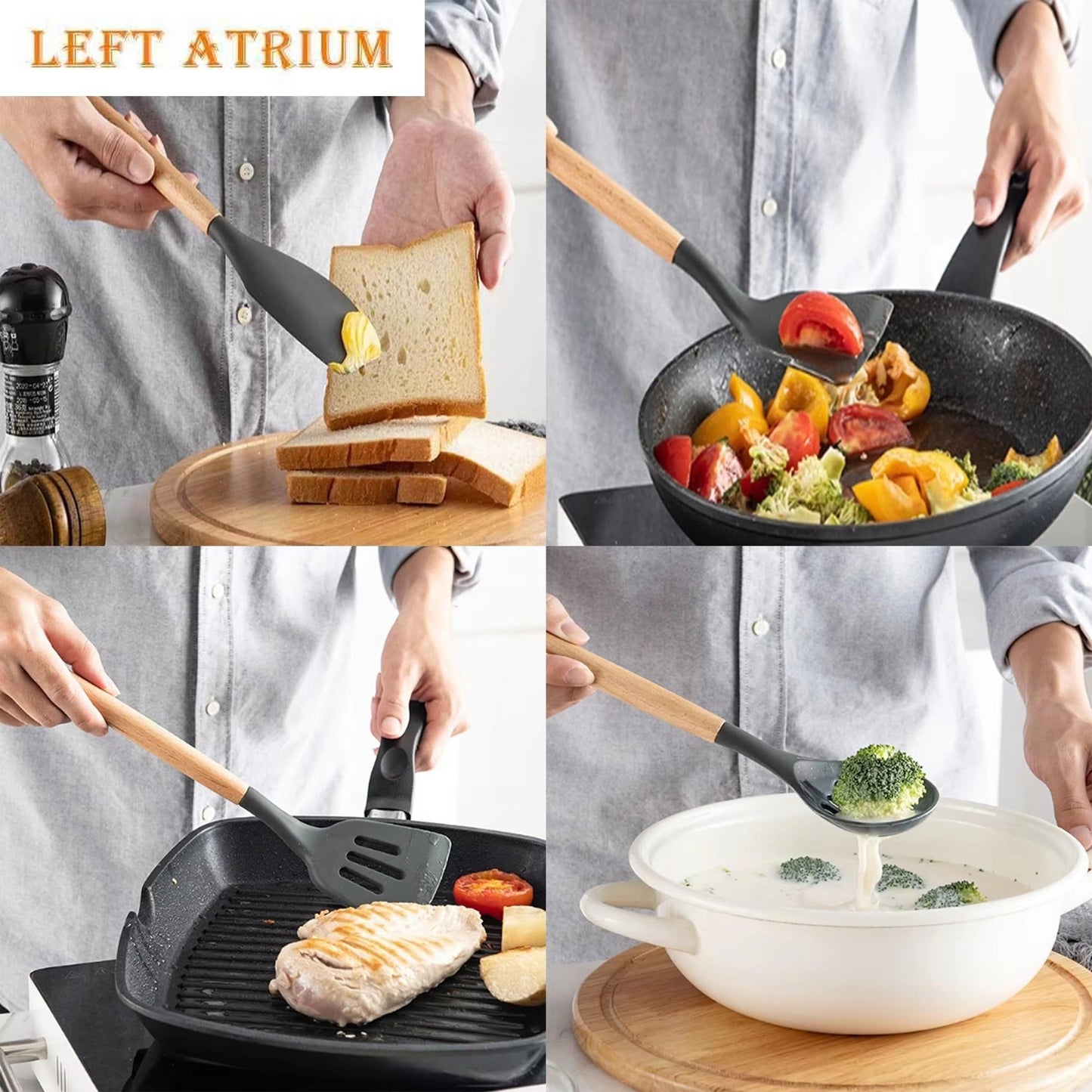 Premium Silicone Kitchen Utensil Set